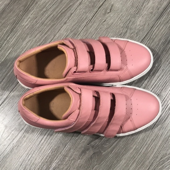 GREATS Mauve Pink Leather Adjustable Strap Slip-On Sneakers size 9 - Picture 2 of 11